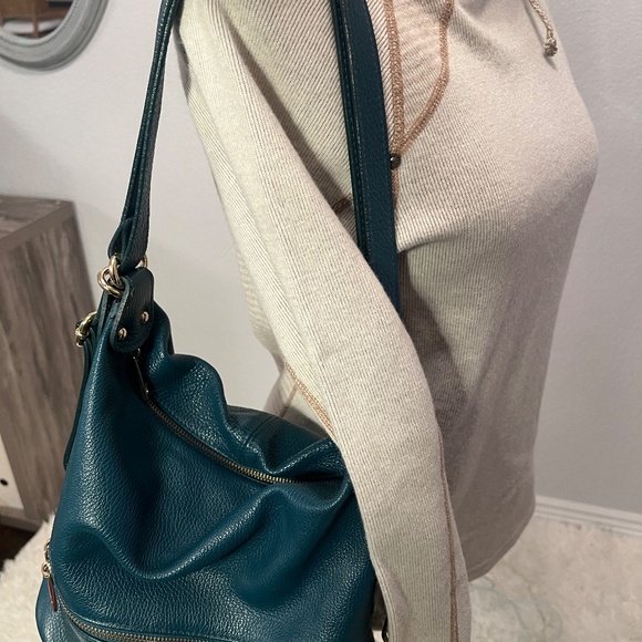 Lavorazione Artigiana Leather Crossbody Hobo - Picture 2 of 11